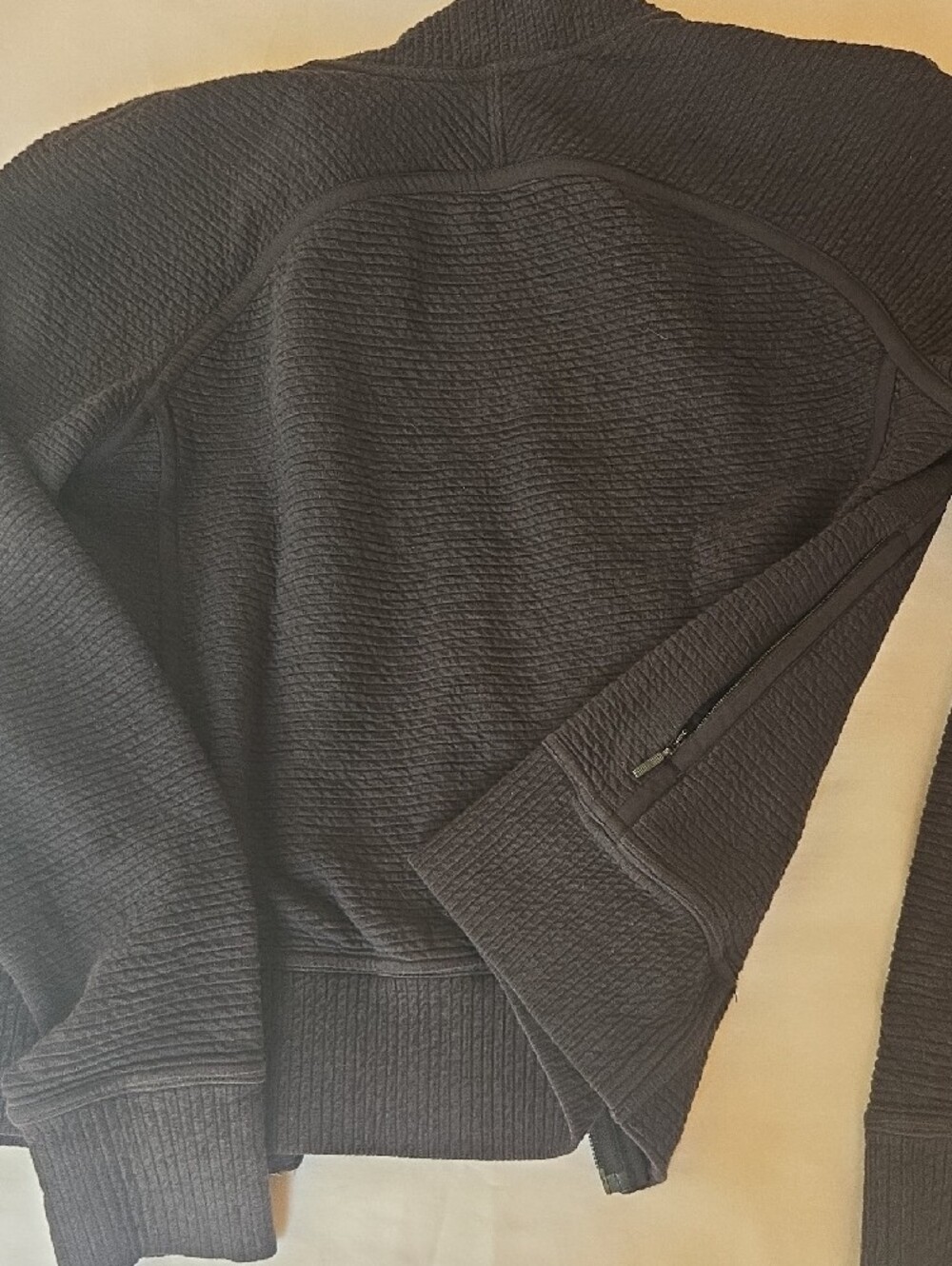 lululemon athletica Black Quilted Full-Zip Utility Jacket - Picture 2 of 3